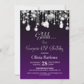 Invitation Purple Surprise 65e fête d'anniversaire (Devant)