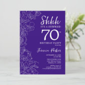 Invitation Purple Surprise 70e anniversaire (Debout devant)