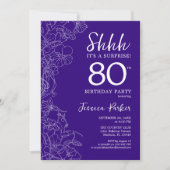 Invitation Purple Surprise 80e anniversaire (Devant)