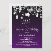 Invitation Purple Surprise 85e fête d'anniversaire (Devant)