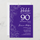 Invitation Purple Surprise 90e anniversaire (Devant)