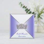 Invitation Purple Tiara Classy Violet Quinceanera 15ème Parti (Debout devant)