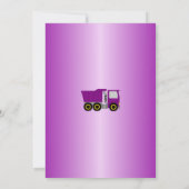Invitation Purple Truck Design Boy's Birthday Party (Dos)