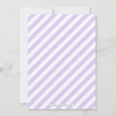 Invitation Purple Typographie Moderne En Ligne Graduation Par (Dos)