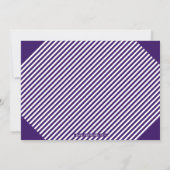 Invitation Purple White Bold Typographie Parti de graduation (Dos)