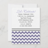 Invitation Purple & White Chevron : Image:Invitation de la fê (Dos)