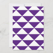 Invitation Purple White Grad Party Gras Graduation (Dos)