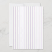 Invitation Purple White Hydrangeas Floral Stripe Wedding (Dos)