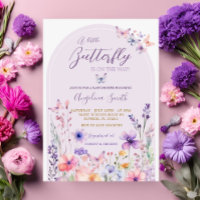 Purple Wildflower Butterfly Baby Douche