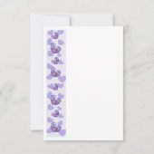 Invitation Purple Wisteria Heart Design Bridesmaid Demande (Dos)