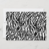 Invitation Purple Zebra Imprimer Girls 1er Anniversaire Invit (Dos)