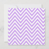 Invitation Purple Zigzag, Purple Chevron, Bat mitzvah (Dos)