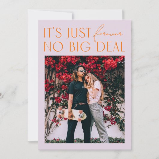 Invitation Purples minimes et Mariage orange vibrant dans (Devant)