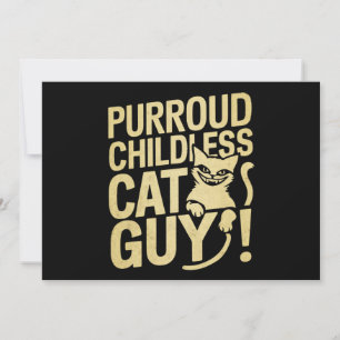 Invitation Purroud Childless Cat Guy Voter Pour Le Président