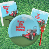 Invitation Push Lawn Mower fête d'anniversaire