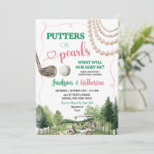 Invitation Putters or Pearls Golf Baby Genre Reveal (Debout devant)