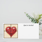Invitation Puzzle du coeur (Debout devant)