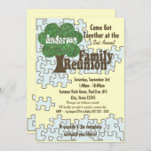 Invitation Puzzle Famille (Devant / Derrière)