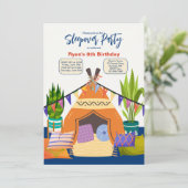 Invitation Pyjama Party (Debout devant)