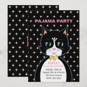 Invitation Pyjama Party (Devant / Derrière)