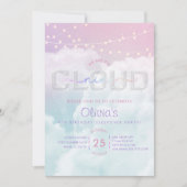 Invitation Pyjama Party Cloud Nine – 9e Anniversai (Devant)