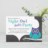 Invitation Pyjama Party de Hibou Nocturne (Debout devant)