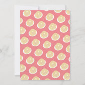 Invitation Pyjama Party Filles Confettis Rose (Dos)