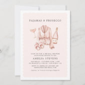 Invitation Pyjamas & Procuco Fête des mariées Bachelorette (Devant)