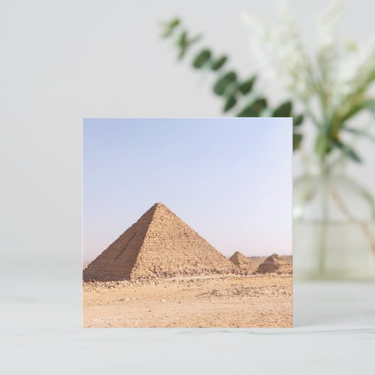 Invitation Pyramides d'Égypte (Debout devant)