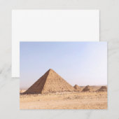 Invitation Pyramides d'Égypte (Devant / Derrière)
