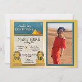 Invitation Pyramides égyptiennes Anniversaire des pharaons d' (Devant)