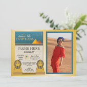 Invitation Pyramides égyptiennes Anniversaire des pharaons d' (Debout devant)