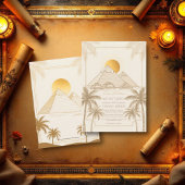 Invitation Pyramides Rétro De Gizeh Egypte Destination Mariag