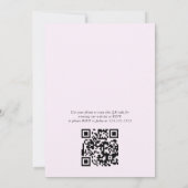 Invitation QR Anniversaire rose et Lilac Floral Ballons (Dos)
