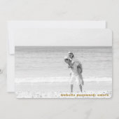 Invitation *~* QR AR6 Photo MARIAGE ENREGISTRER LA DATE télép (Dos)