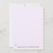 Invitation *~* QR Beurre coeur AR6 MARIAGE ENREGISTRER LA DAT (Dos)