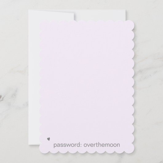 Invitation *~* QR Beurre coeur AR6 MARIAGE ENREGISTRER LA DAT (Dos)