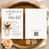 Invitation QR Code A Bride in a Tini Bit Bridal Shower