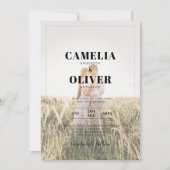 Invitation QR Code All-in-1 Rustique en terre cuite Mariage O (Devant)