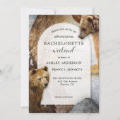 Invitation QR Code Bear Mountain Bachelorette Week-end (Devant)