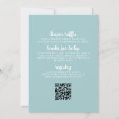 Invitation QR Code bébé à bord Surfboard Beach Shower Boy (Dos)