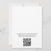 Invitation QR Code Bière Vin Brasserie Couples Douche (Dos)