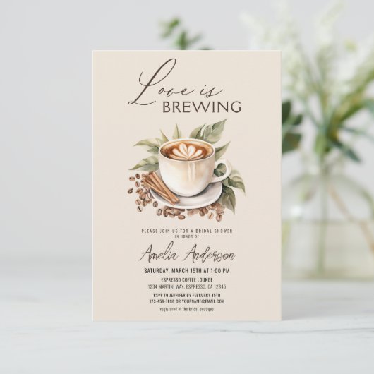 Invitation QR Code Boho Love est brasser Fête des mariées (Debout devant)