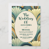 Invitation QR Code Boho Retro Floral Mariage (Devant)