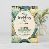 Invitation QR Code Boho Retro Floral Mariage (Debout devant)