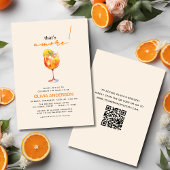 Invitation QR Code c'est Amore Spritz Fête des mariées