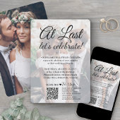 Invitation QR Code de réponse pour le mariage 2 Photo Enfin