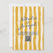 Invitation QR Code Italien Main Écrits Mariage (Dos)