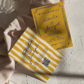 Invitation QR Code Italien Main Écrits Mariage