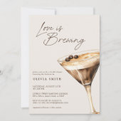 Invitation QR Code Love brasse Espresso Martini Douche (Devant)
